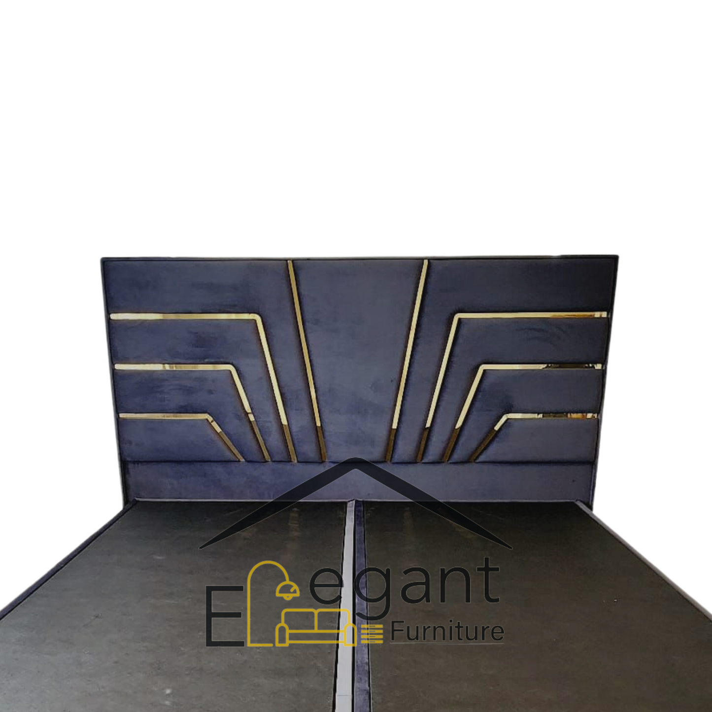Boston Gold Trim Headboard - Double