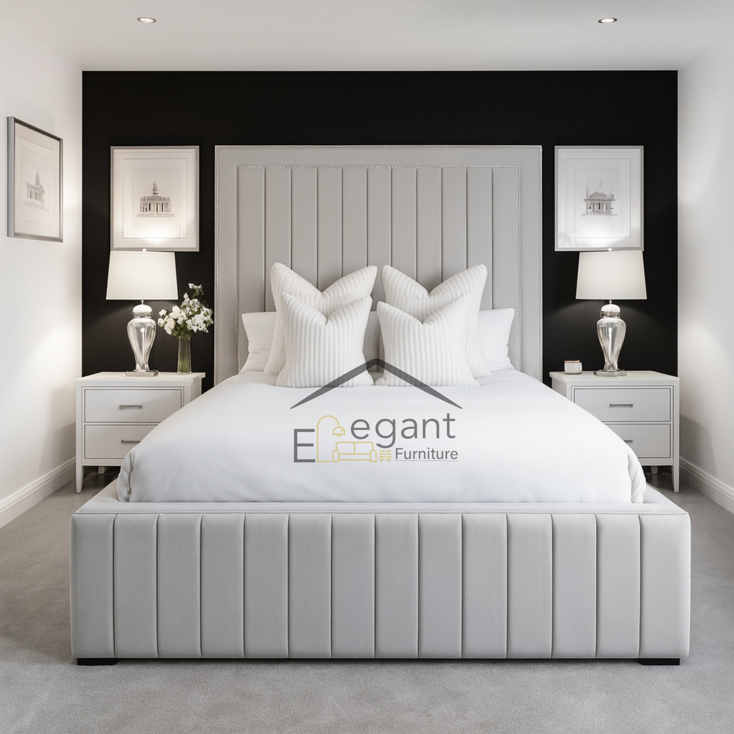 Galaxy Panel Bed Frame - California King