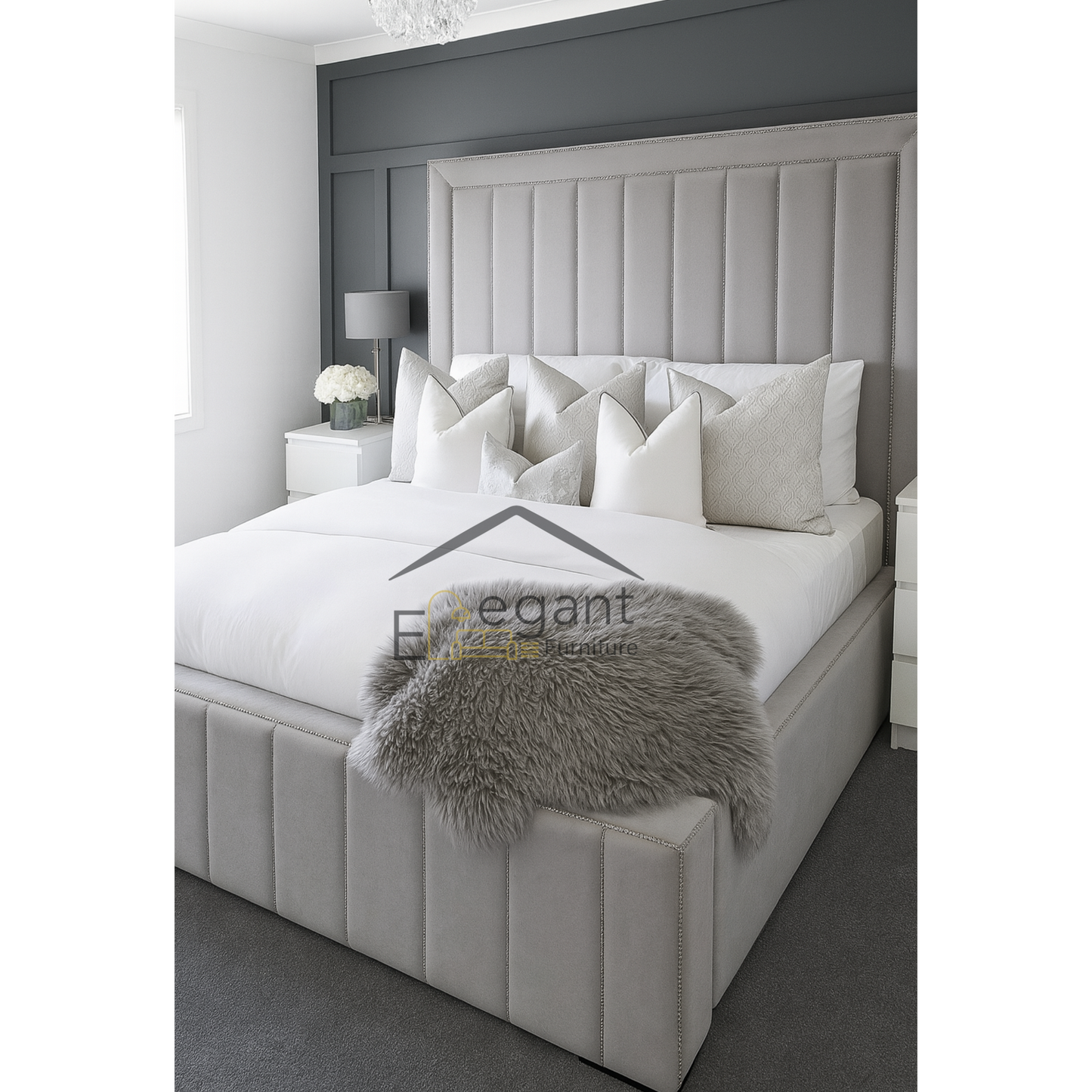 Galaxy Panel Bed Frame - California King
