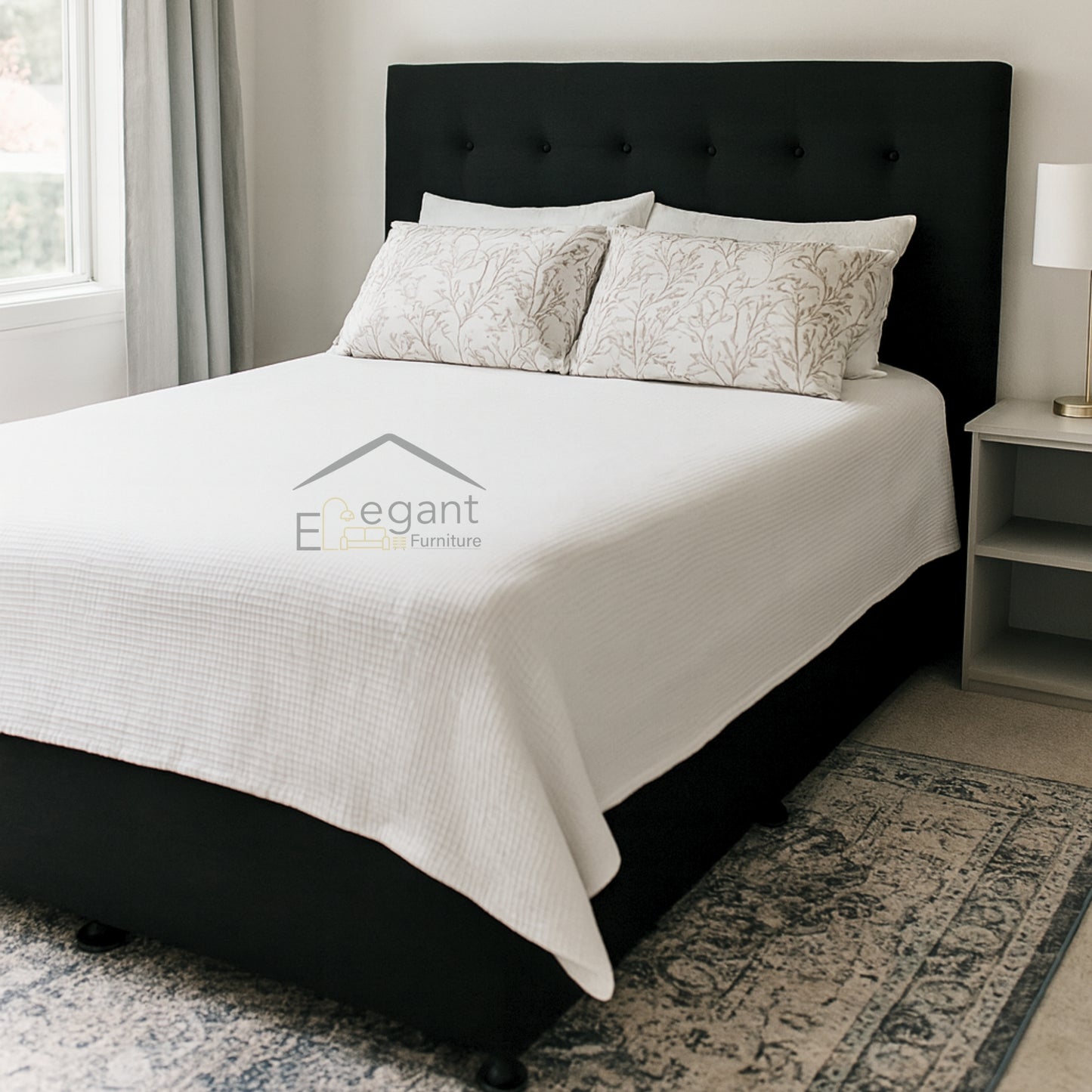 NZ Made Headboard, Base & 5-Zone Pillow Top Mattress