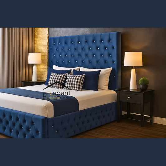 Paris Bed Frame – Luxurious Deep Tufted Design in King Single Size