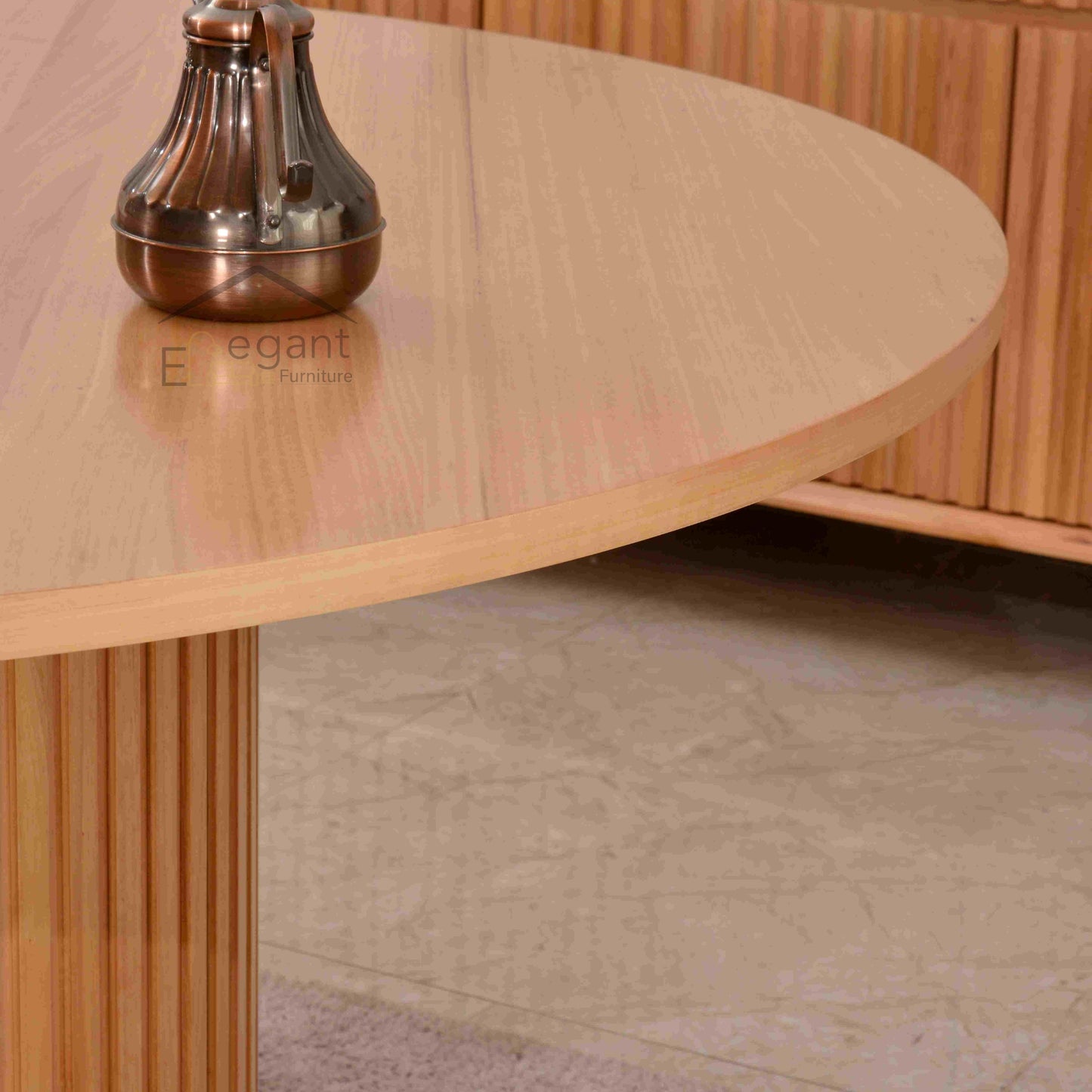 Vela Panel Round Dining Table
