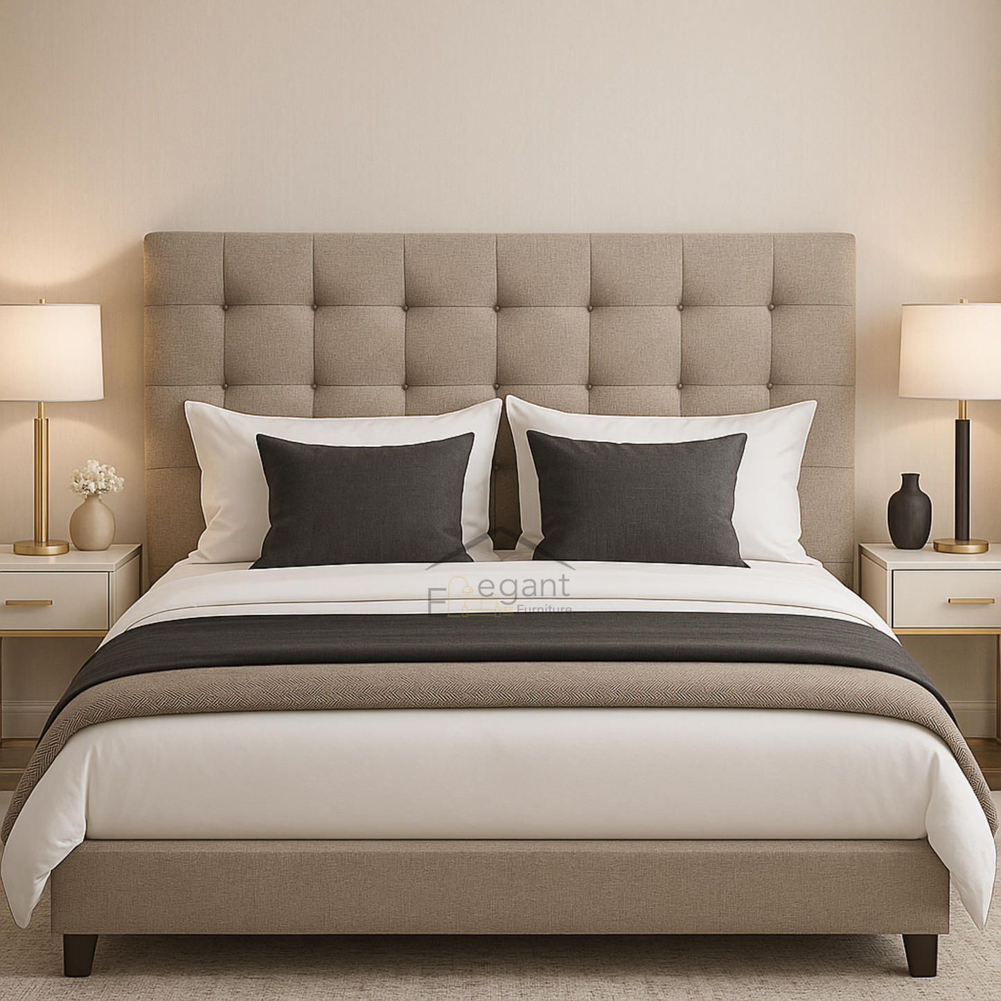 Spencer Tufted Button Headboard - Single