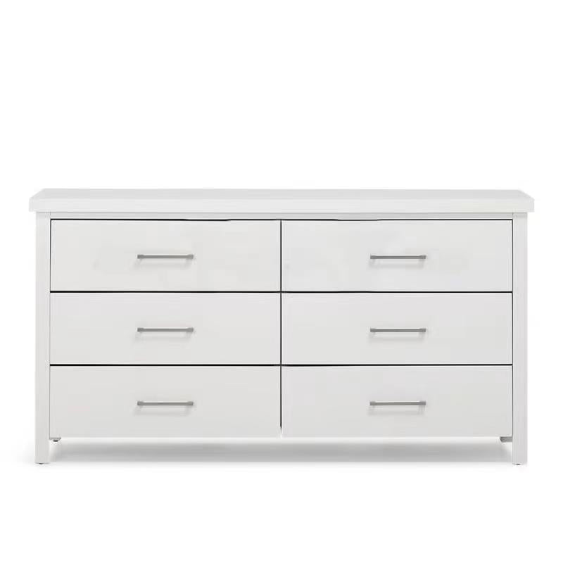 Earling White Dresser With Mirror