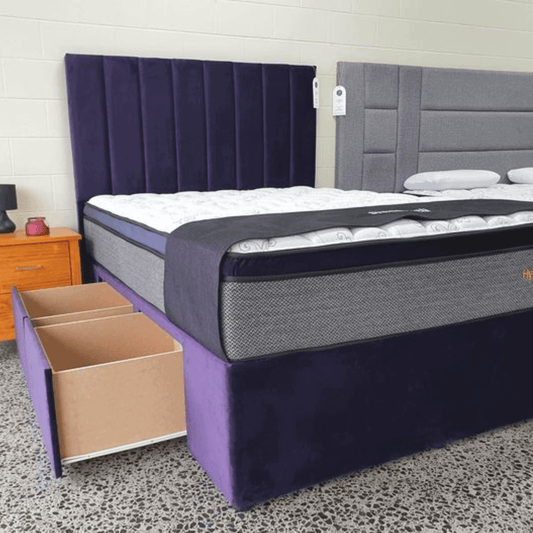 Extra Deep Drawer Base with Nap Time Mattress and Brooklyn Headboard