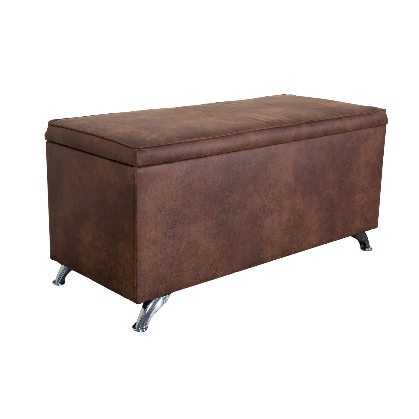 Ottoman/Blanket Box in Eastwood Bison Fabric