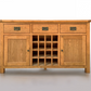 Salisbury Solid Oak Buffet with Wine Rack – 1.5m