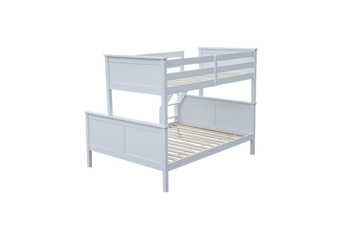 Luna Single + Double Bunk Bed – White