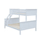 Luna Single + Double Bunk Bed – White