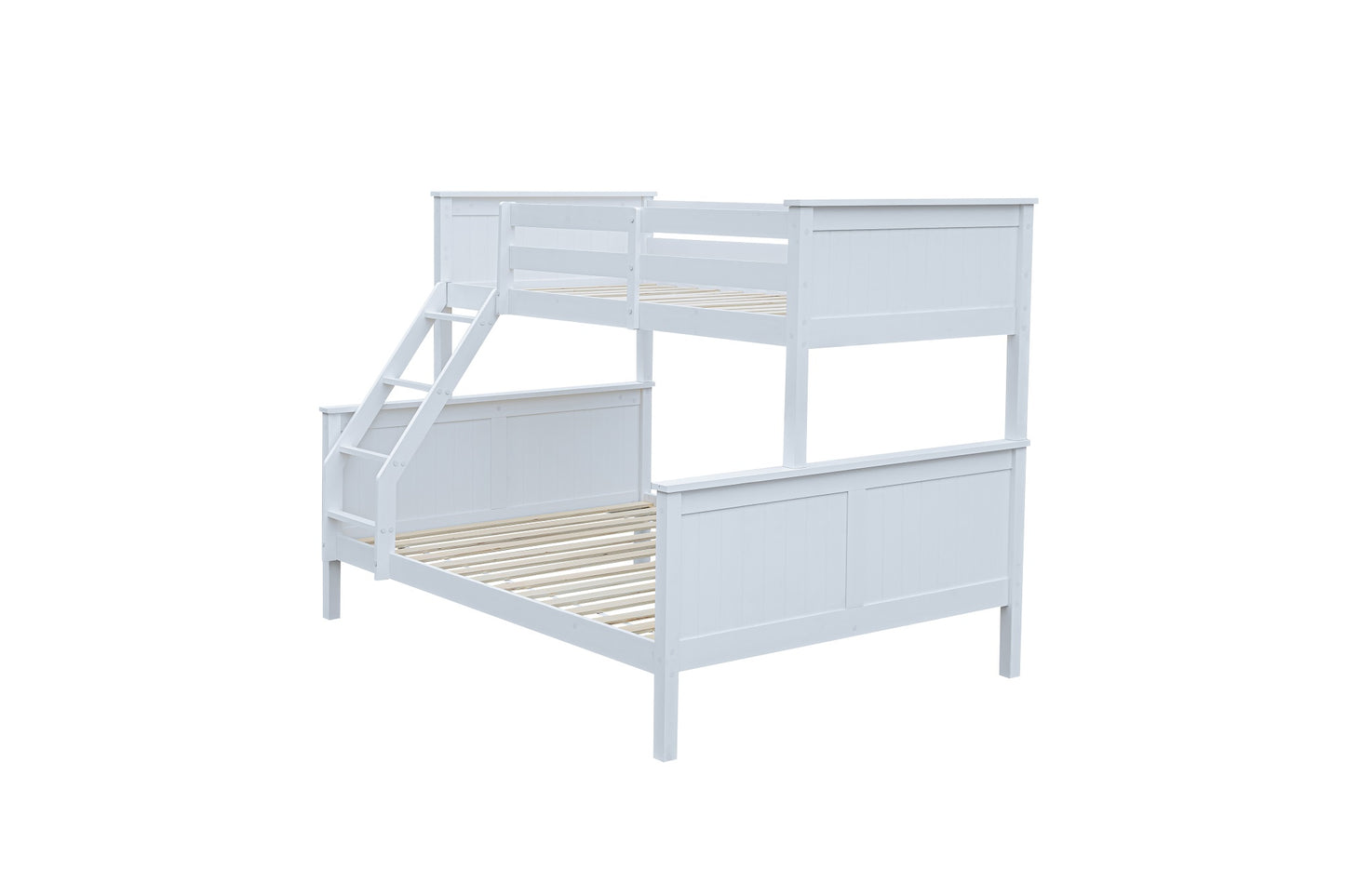 Luna Single + Double Bunk Bed – White