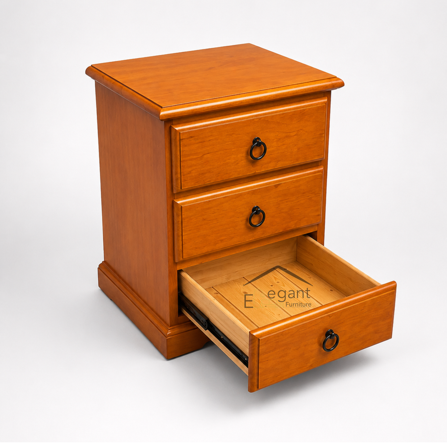 Classic Bedside Table-3Drawers