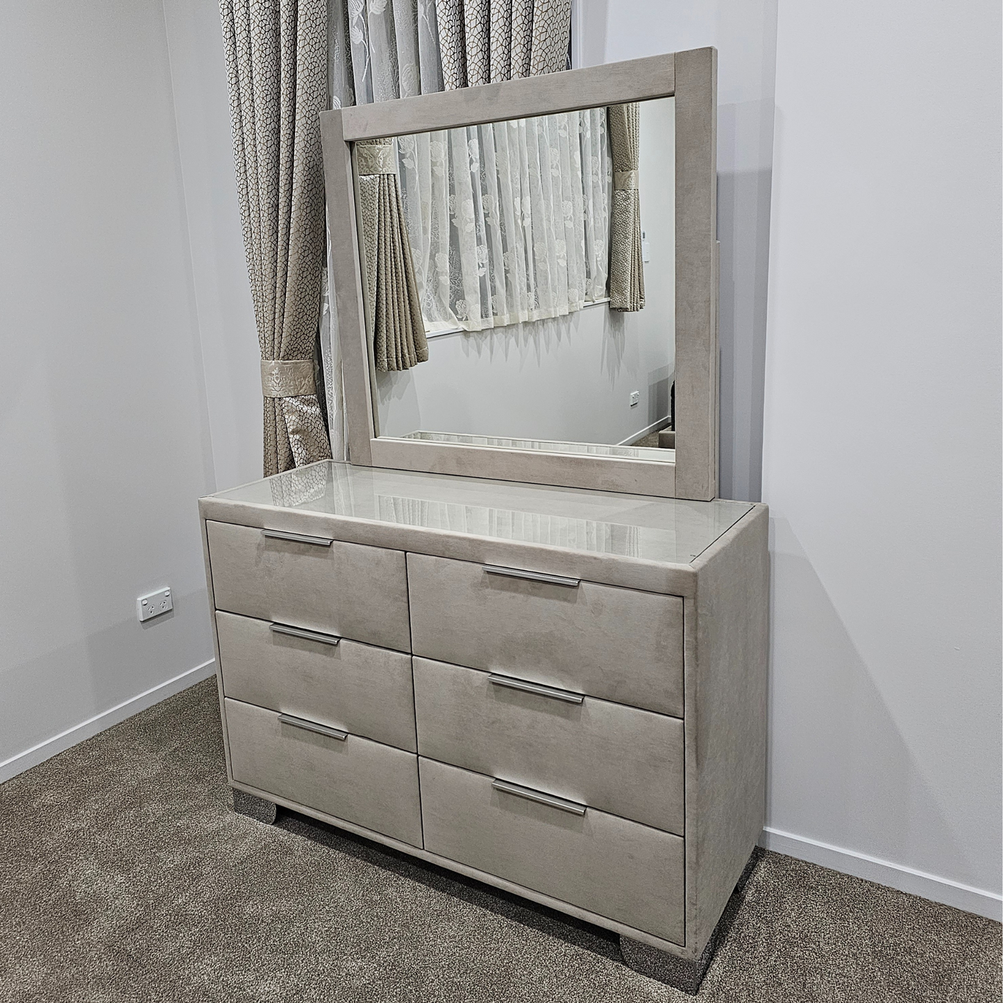 Dresser and Mirror Upholster customised