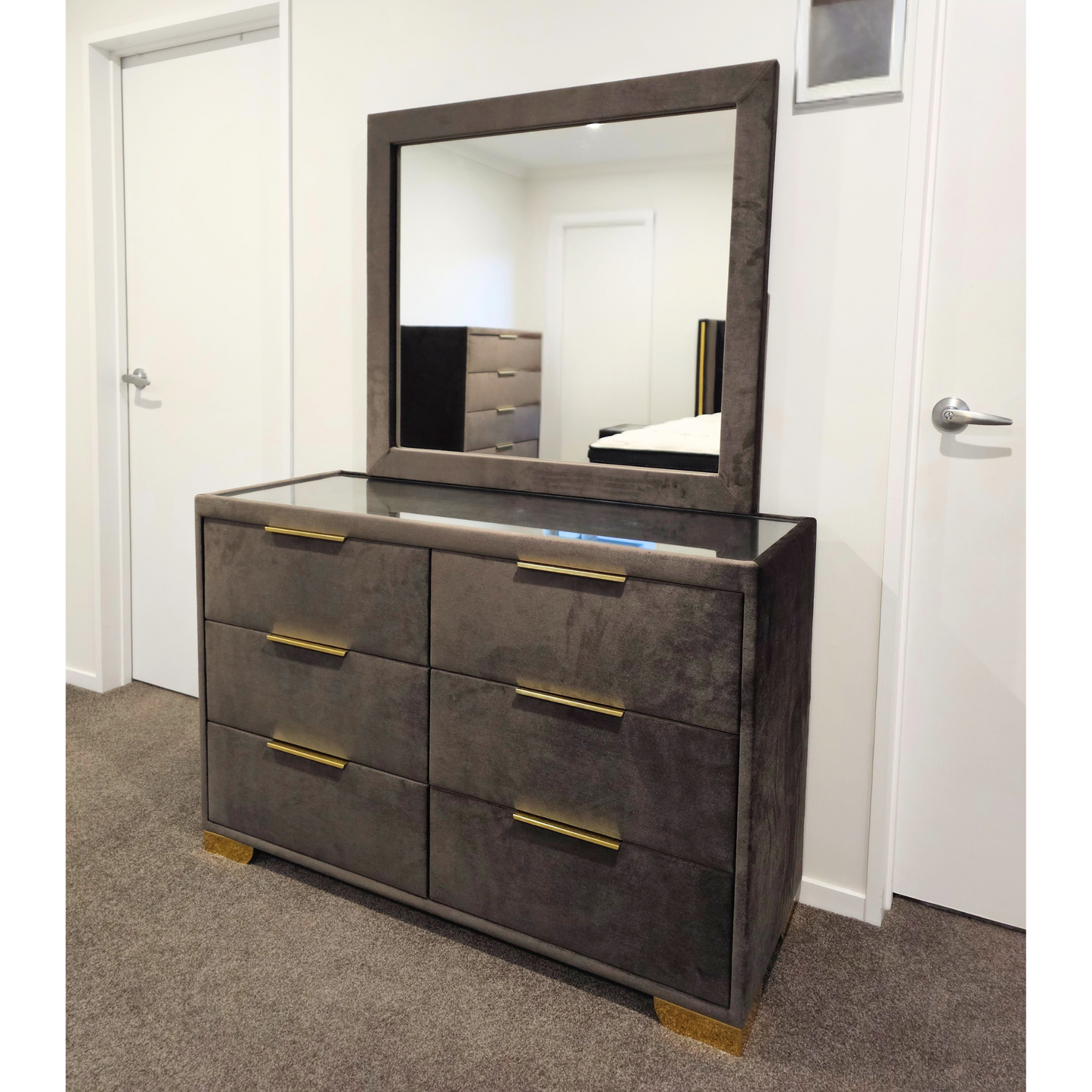 Dresser and Mirror Upholster customised