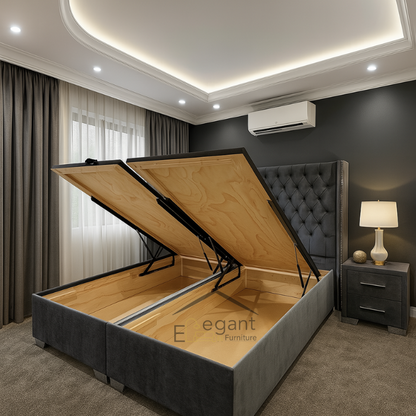 Gas lift Storage Bed Base - King