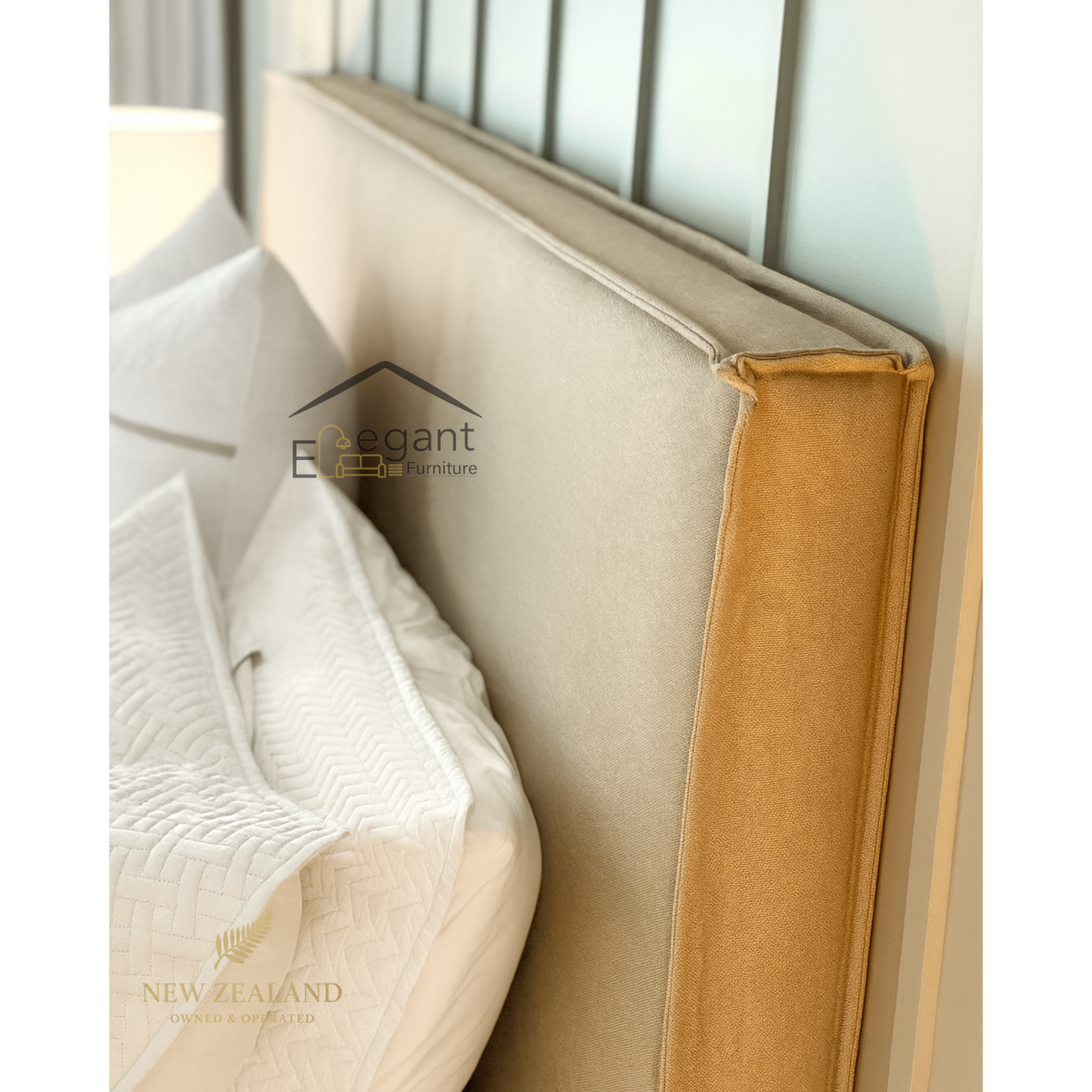 Nova Washable Linen Slipcover Upholstered Headboard -  Single